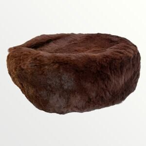 Vintage Styled by Coralie Mink Fur Pillbox Hat in EUC
